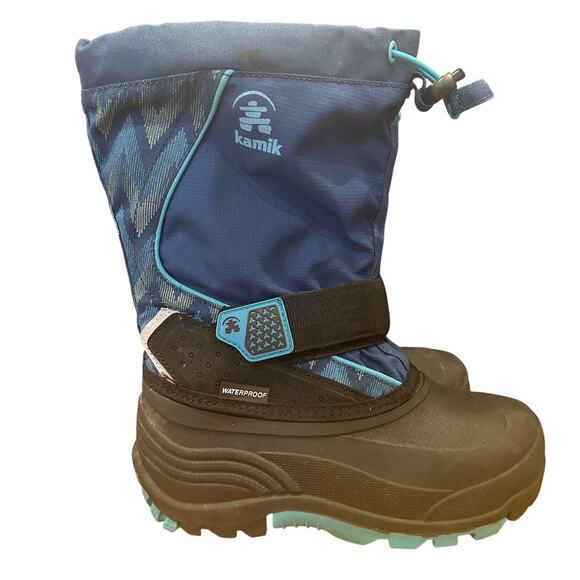 Kamik Snowfall Winter Boots sz 1 Waterproof Snow Boots Insulated Winter Boots - Picture 1 of 9